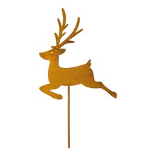 Blumenstecker 34cm Hirsch rost