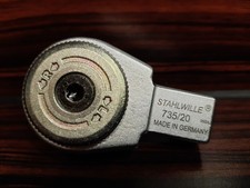 Stahlwille 735/20 Feinzahn-Einsteckknarre, Einsteckwerkzeug 14x18mm 1/2" 