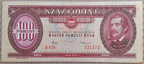 100 forint banknote geldschein - forint,