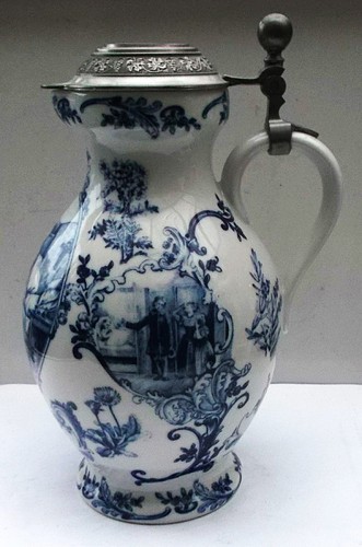 Krug mit zinndeckel dr - krug,