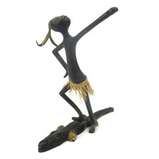 Tolle Messing Figur AFRIKANER