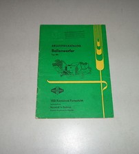 Teilekatalog / Ersatzteilliste Fortschritt Ballenwerfer Typ 491 - 01/1972