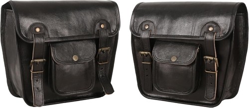 Leder motorrad tragetasche - leder,