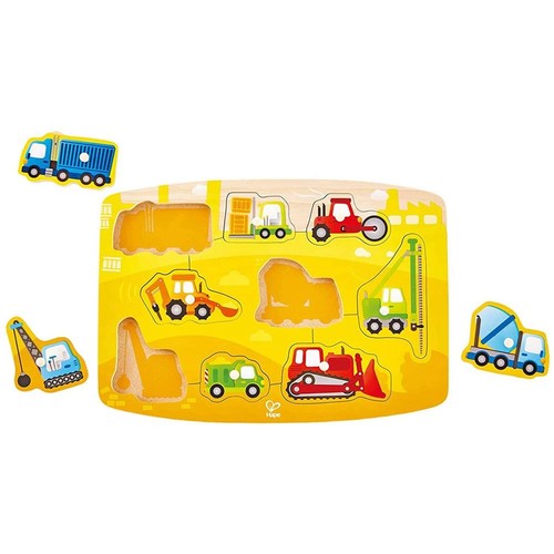 Hape e1407 puzzle - hape, baufahrzeuge
