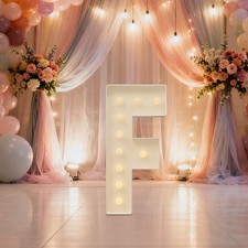 F Shaped Leuchtbuchstabe 3D