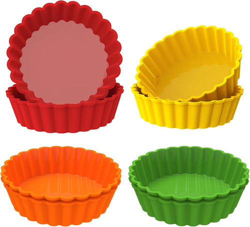 Silikon mini tarteform 10cm - 8x,