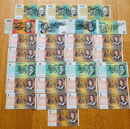 Banknoten lot australien - banknoten,