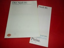 AUDI 80 B2 CC CD GTE Prospekt