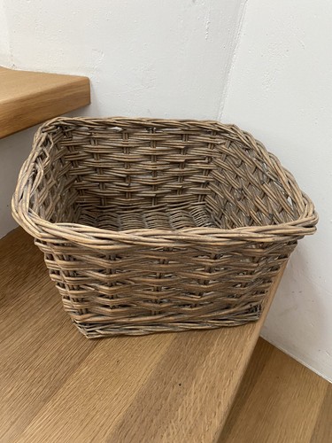 Holz flecht deko korb - holz,