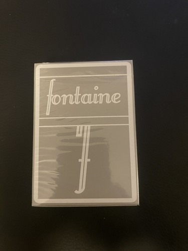 Fontaine grey playing cards - fontaine,