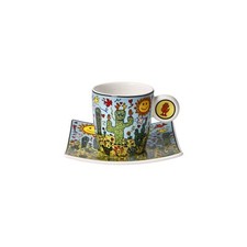 Goebel Pop Art James Rizzi Espressotasse DESERT LIFE