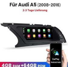8.8"Carplay Android 64GB Für Audi A5 08-2016 Autoradio WIFI GPS Navi BT 4G DAB+