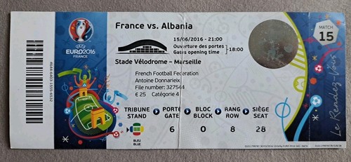 Sammler used ticket uefa - sammler, euro