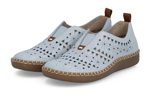 Rieker halbschuh blau - blau, slipper