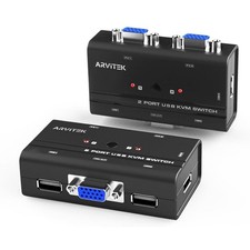 ARVITEK 2 Port USB VGA KVM