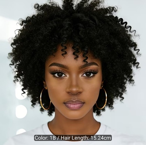 Inch short afro - 6-inch,