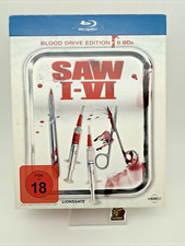 Saw I-VI (Blood Drive Edition) auf Blu-ray - Limited Edition (6 Filme)