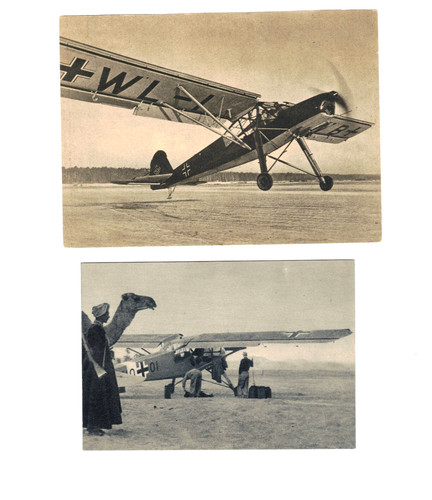 Postkarte fieseler storch - postkarte,