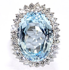 Ring Gold Aquamarin 20ct. 32