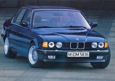 BMW 7er E32 Limousine Lounge Poster Prospekt Brochure 1986 55