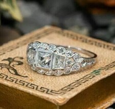 Art Deco Vintage Stil 3Ct Lab