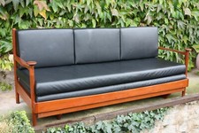 Daybed teak leder - daybed, teak/leder