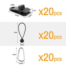 20tlg. Planenhalter Planen