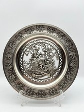 🌿 Antiker Zinn Wandteller