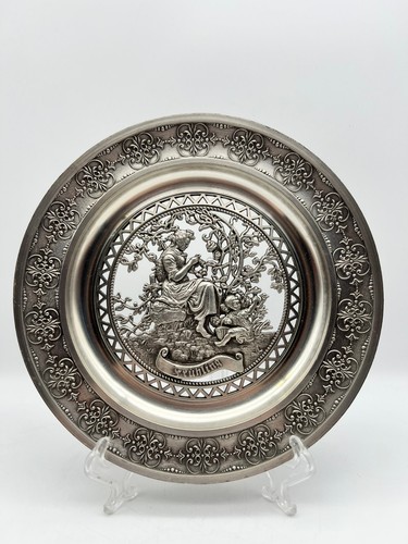 Antiker zinn wandteller - 🌿,