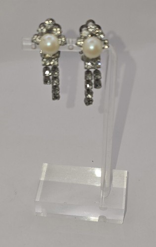 Elegante perlen ohrclips - perlen,
