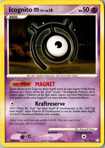 Pokemon icognito 123 - m, 66/123
