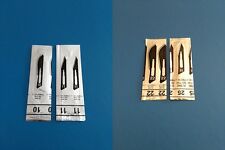 SKALPELL-KLINGEN nr. 10 ,11,22 oder 25 STERIL + EINZELN VERPACKT  20 stück-