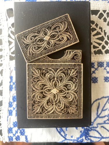 Visitenkarten etui silber - visitenkarten,