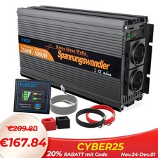 REINER SINUS Spannungswandler 2500W 5000W Wechselrichter 12V 230V LKW RV EDECOA