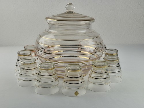 Bowle set glas mit deckel - glas,