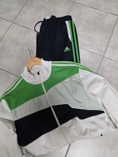 adidas Trainingsanzug vintage 90er gün weiß schwarz Größe 7