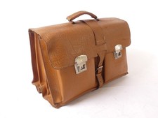 Alte Schultasche Leder Aktentasche Ledertasche Schulranzen Vintage 50er Jahre