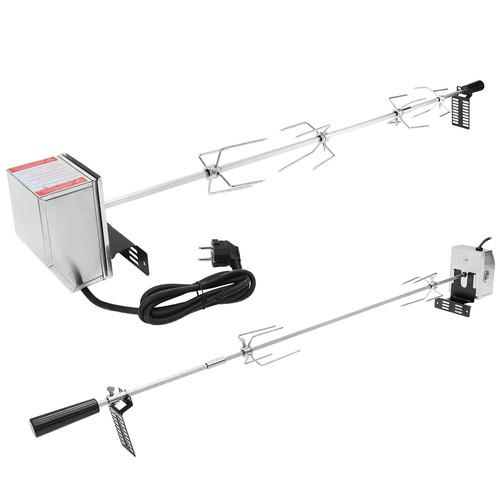 Drehspieß motor set - set, edelstahl