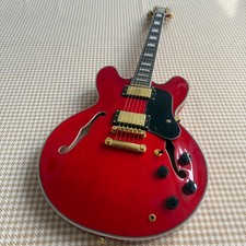 E-Gitarre Rot Violin Halb