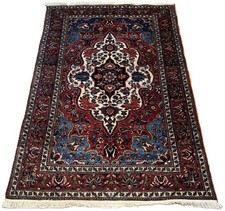 Antik! Bakhtiar 206 x 142cm Bachtiar Carpet Rug Tapis handgeknüpft Orientteppich