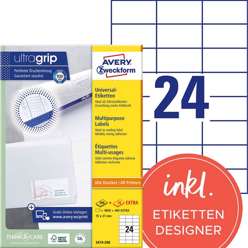 Avery zweckform etiketten - zweckform,
