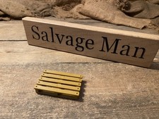 Vintage Playmobil Spielzeug kleine gelbe Kunststoff Palette