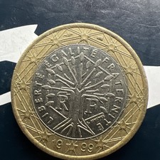 1 Euro Münze Frankreich 1999‼️Sammelmünze vor Euro Einführung Umlaufmünze coin