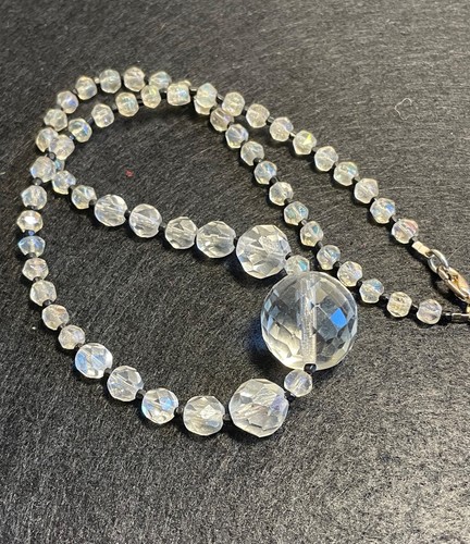 Facettiierte glaskette mit - glaskette,