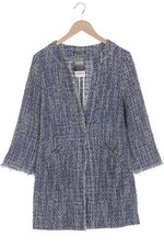 TRIXI SCHOBER Mantel Damen Jacke Parka Gr. EU 42 Baumwolle Blau #ei6be1e