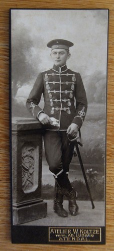 Altes portrait foto cdv - foto, husar
