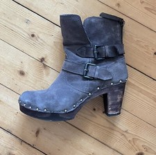 Softclox Stiefelette, Grau, Nubuk, Gr. 40