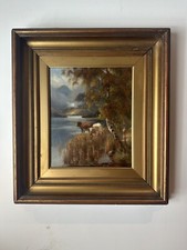 Antikes Art Deco Ölgemälde