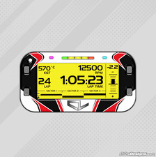 CL Kart (Charles Leclerc) STYLE GEL AUFKLEBER FÜR MYCHRON 6 - KARTING