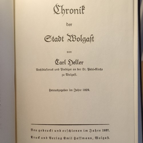 Carl heller chronik der stadt - heller:,